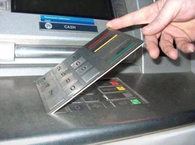 This is an ATM pin code skimmer