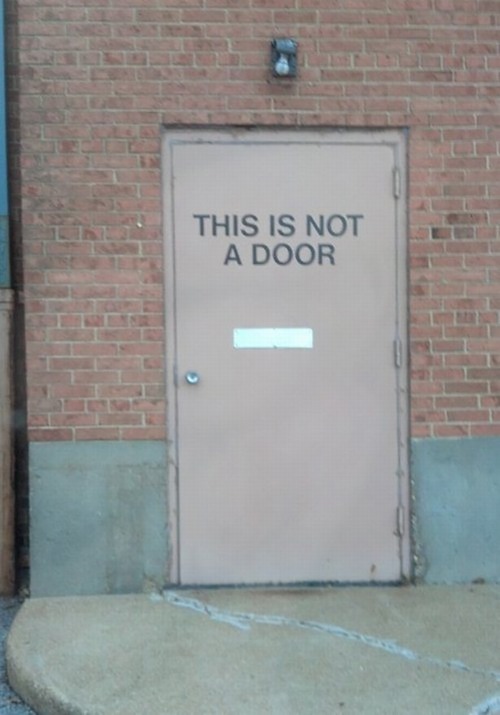 wrong Facepalm - This Is Not A Door