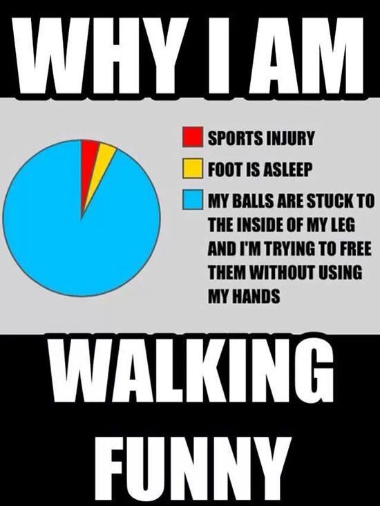 10 year - Why I Am Sports Injury Foot Is Asleep My Balls Are Stuck To The Inside Of My Leg And I'M Trying To Free Them Without Using My Hands Walking Funny