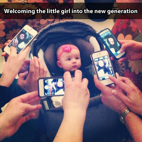 new generation funny - Welcoming the little girl into the new generation