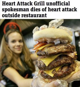 heart attack grill - Heart Attack Grill unofficial spokesman dies of heart attack outside restaurant