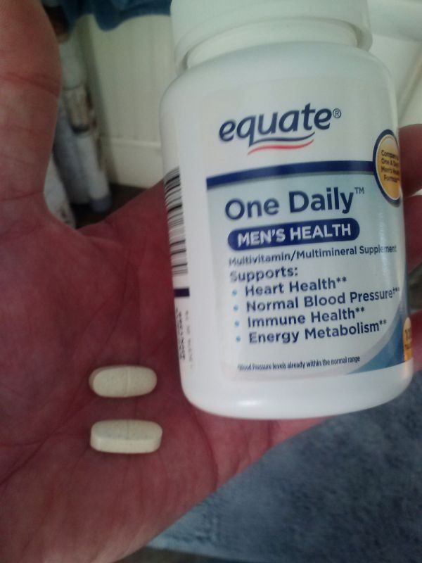 equate - equate One Daily Men'S Health MultivitaminMultimineral Supplement Supports Heart Health Normal Blood Pressure Immune Health Energy Metabolism W e ready within the normal ange