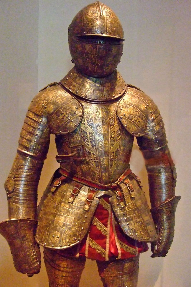 Armor with matching Chanfron and Saddle Plates  Italian