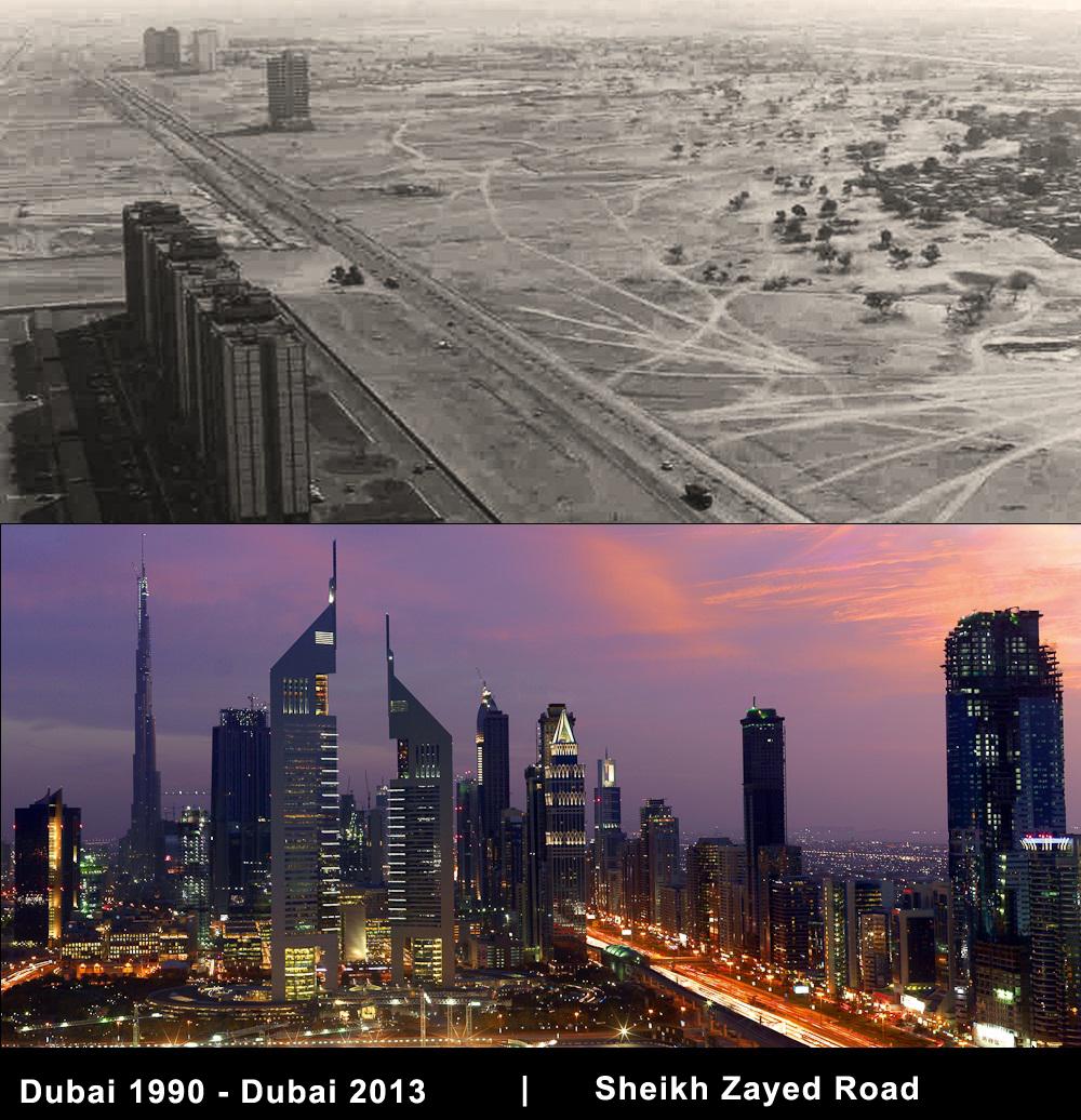 Dubai 1990 Vs 2013.