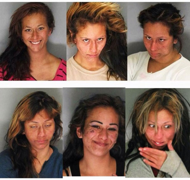 Woman arrested multiple times. just say NO to METH people!