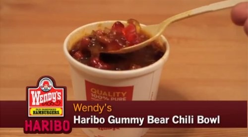nope BCI Mini Haribo Golden Bear Gummy Candy Bag - Wendy's Wendy's Hariri Haribo Gummy Bear Chili Bowl
