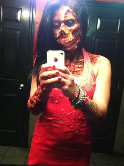 selfie zombie girl selfie