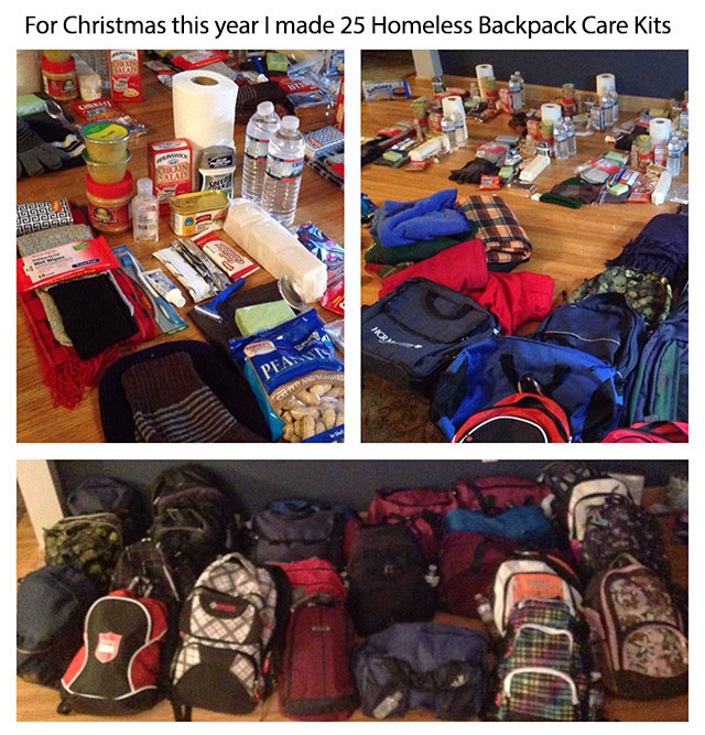 Photograph - For Christmas this year I made 25 Homeless Backpack Care Kits Ister