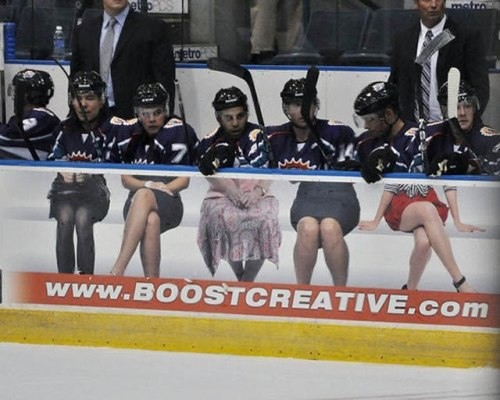hockey bench funny