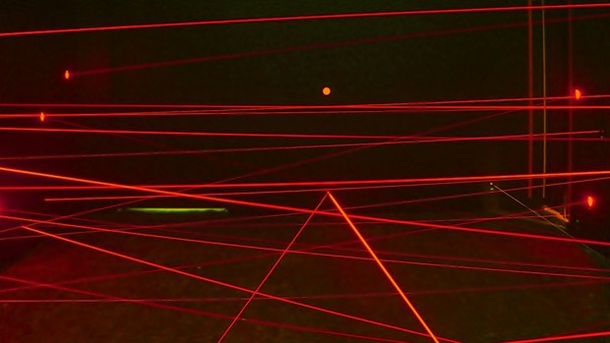 A room full of lasers…because of more reasons…