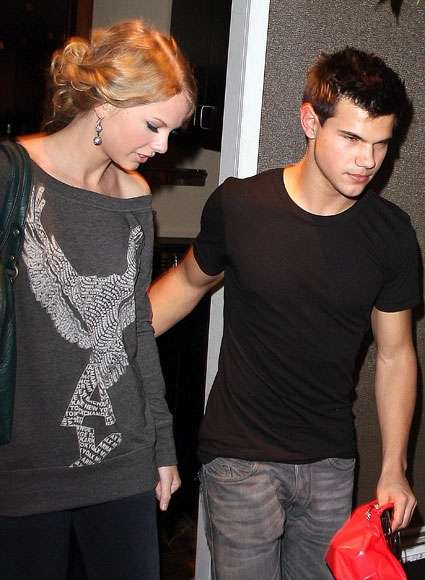 Twilight heartthrob was seen with Taylor Swift at The Beverly Hills Hotel after the pair attended a sporting event.