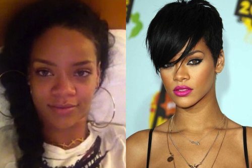 36 Top Celebrities Without and With Makeup!