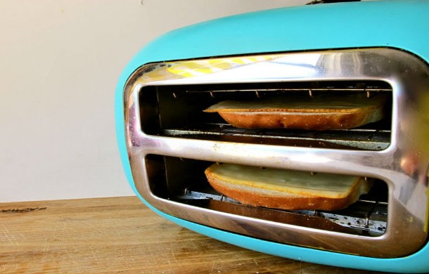 Turn the toaster sideways to grill some of the best cheese sandwiches ever.