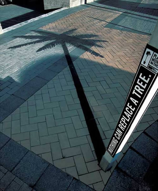 street art shadow nothing can replace a tree - Anothing Can Replace A Tree. R