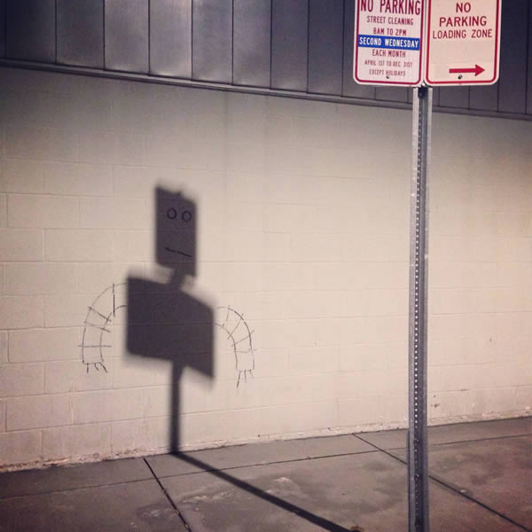 street art shadow