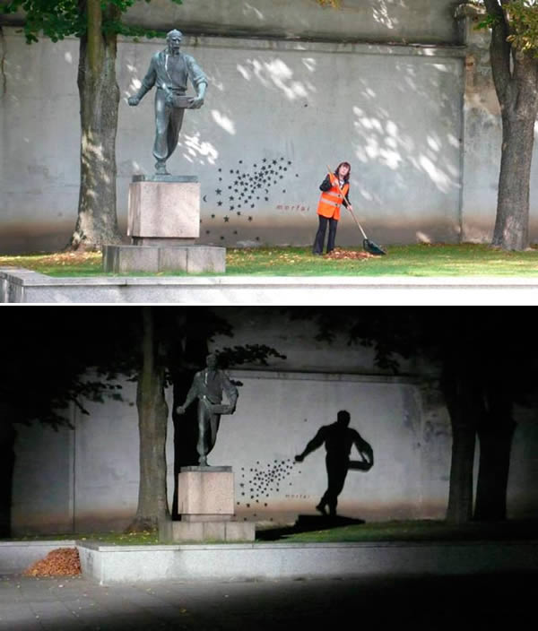 street art shadow