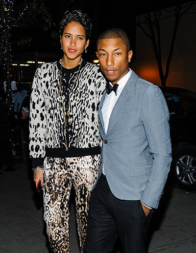 Pharrell Williams and Helen Lasichanh & son ROCKET...
The Grammy-winning producer confirmed rumours that his five-year-old son Rocket was named after an Elton John song. The 40-year-old said, "I really respect Elton John's music. Contrary to popular belief, Rocket's middle name is not Man. But Elton John's Rocket Man song was a part of it and also Stevie Wonder's Rocket Love."