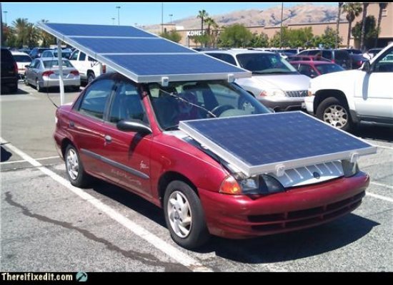 SOLAR VEHICLE...And it's still prettier than a Prius!