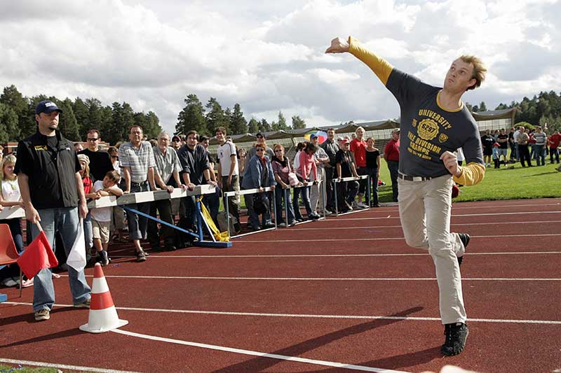 Mobile Phone Throwing-Started in Finland in 2000, competitors can either go traditional and throw over the shoulder or freestyle where competitors apparently get points for aesthetic and creative choreography.
