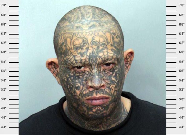tattoo mugshots satanist
