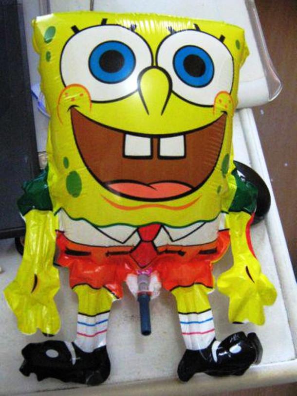 This SpongeBob seems to be a bit more exposed…