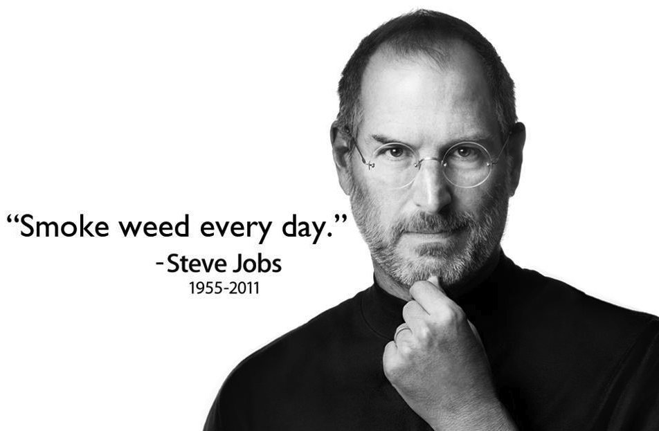 People who smoke pot will never amount to anything.Umm, Steve Jobs anyone? Or maybe Carl Sagan