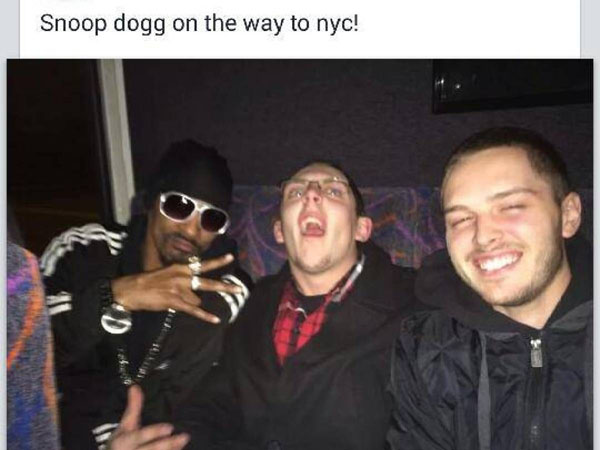 celeb lookalike fun - Snoop dogg on the way to nyc!