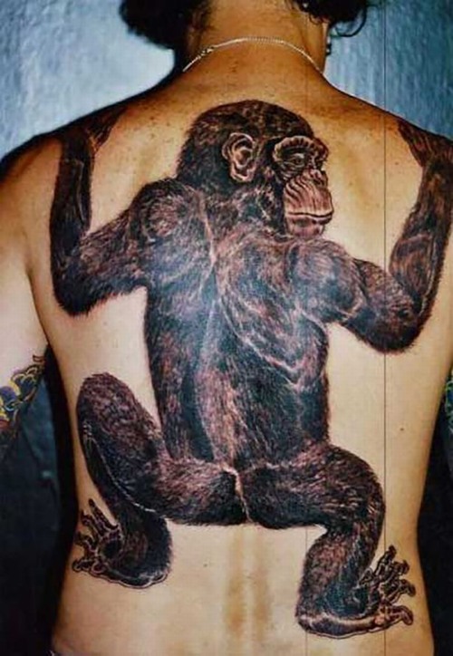 big monkey tattoo