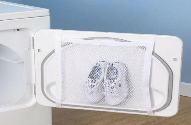 If possible buy one or two of those ingenious sneaker dryer bags and you will be more than happy.