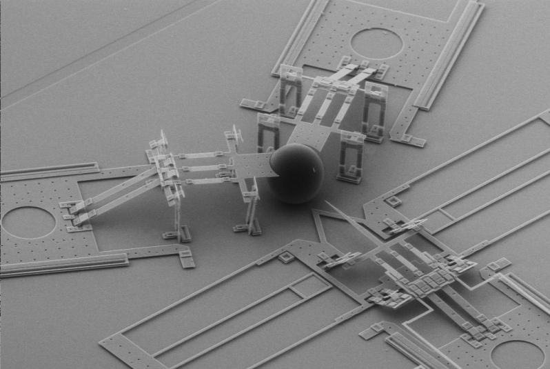 This is a nanoinjector, a microscopic machine used to inject cells with DNA