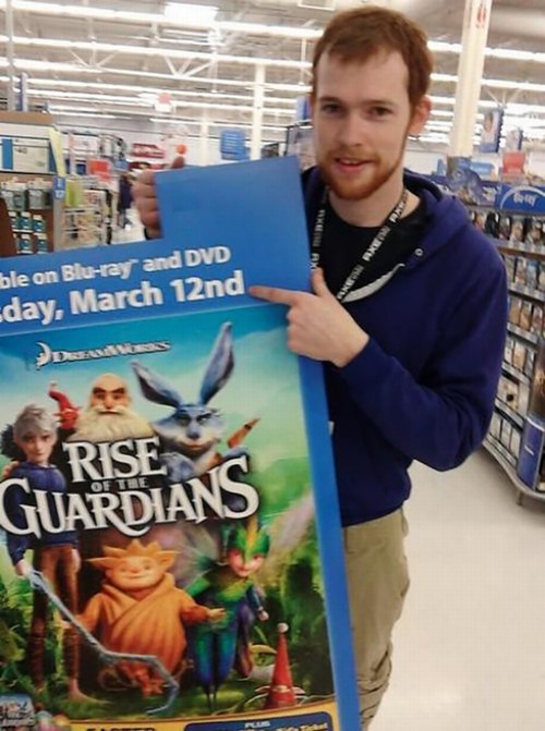 cute boy at walmart - ble on Bluray and Dvd day, March 12nd