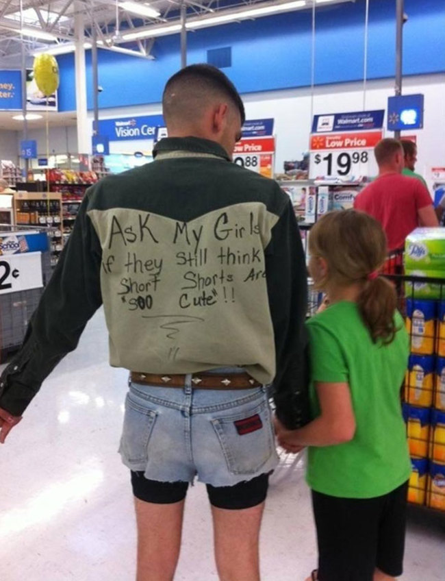 And finally, because nothing is more powerful than being publicly humiliated at Walmart.