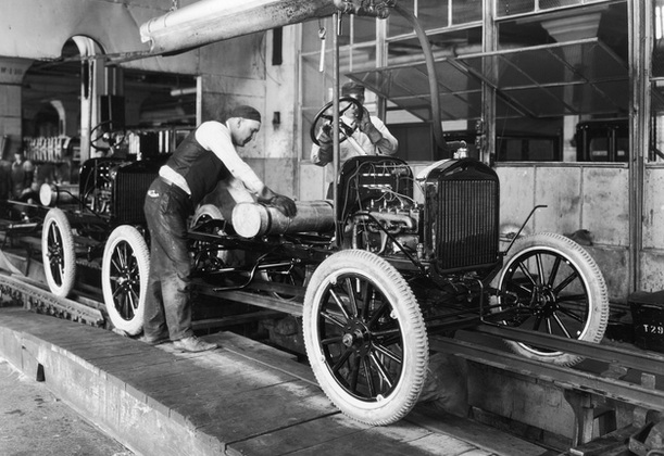 Henry Ford Did Not Invent the Assembly Line...Henry Ford is credited with inventing the assembly line, but it was actually a guy named Ransom Eli Olds who came up with the idea around the turn of the 20th century.