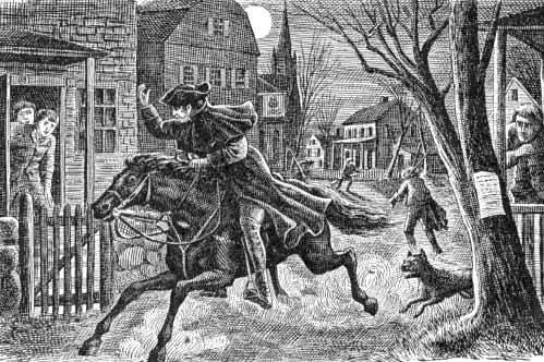 Paul Revere Never Said "The British Are Coming"...The famous “midnight ride” of Paul Revere was primarily an invention of Henry Wadsworth Longfellow, though Revere did spread the word - only he was one of about 40 guys doing it.