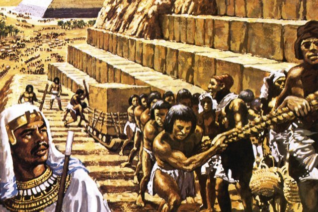Slaves Didn't Build the Pyramids of Egypt...Paid builders, and not slaves, built the pyramids--and furthermore, the myth that they were Jewish slaves has been debunked by no less than the Hebrew University of Jerusalem--since Jews didn’t even exist then.