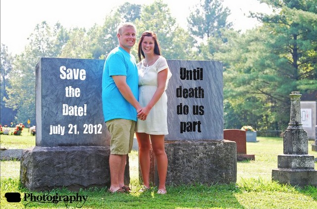 professional photography fails - Save the Date! death do us part Photography