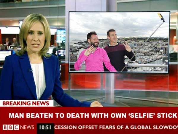 beat with selfie stick - Breaking News Man Beaten To Death With Own 'Selfie' Stick Bbc News Cession Offset Fears Of A Global Slowdo