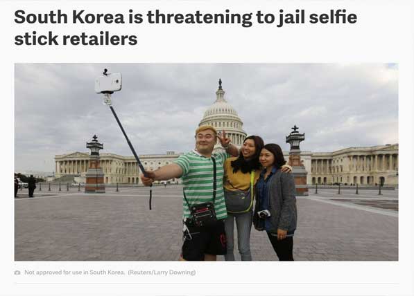 u.s. capitol - South Korea is threatening to jail selfie stick retailers Not approved for use in South Korea ReutersLarry Downing