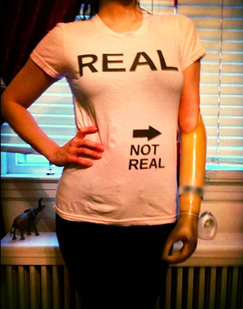 prosthetic funny - Real Not Real