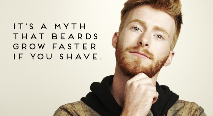 It'S A Myth That Beards Grow Faster If You Shave.