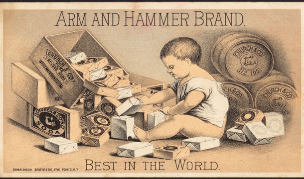 Armand Hammer... Armand Hammer sat on the board of a company called Church and Dwight. This was the company that owned Arm & Hammer. The company name did not originate with Armand though, as it was named over 30 years prior.