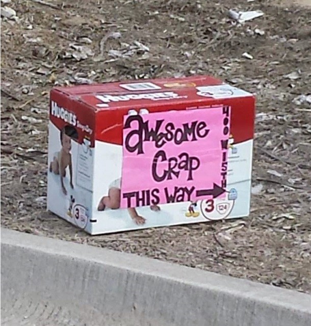 it's the right kind of box to advertise crap…