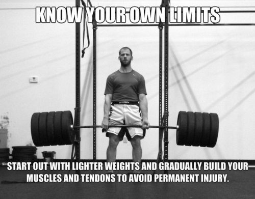 barbell - Know Your Own Limits Start Out With Lighter Weights And Gradually Build Your Muscles And Tendons To Avoid Permanent Injury.