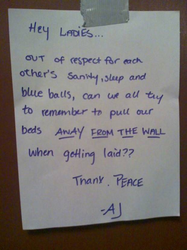 32 Hilariously Passive Aggressive Sex Notes!