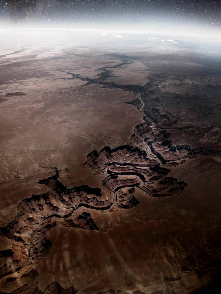 The Grand Canyon from outer space