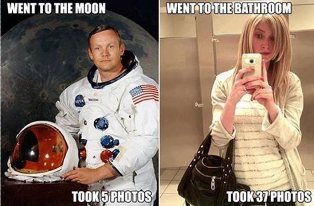 cool pic went to the moon took 5 - Went To The Moon Went To The Bathroom Took 5 Photos Took 37 Photos