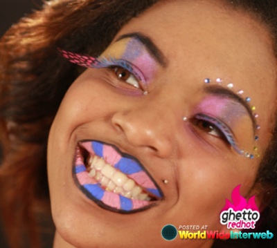 ghetto fabulous makeup - ghetto Posted At redhot World Wid Interweb