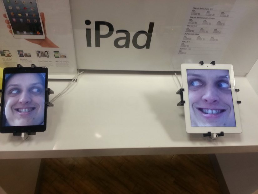 dope pic apple store prank - iPad