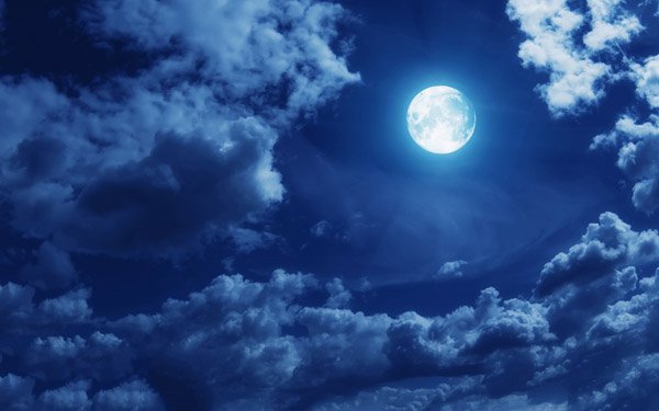 random pic night sky full moon