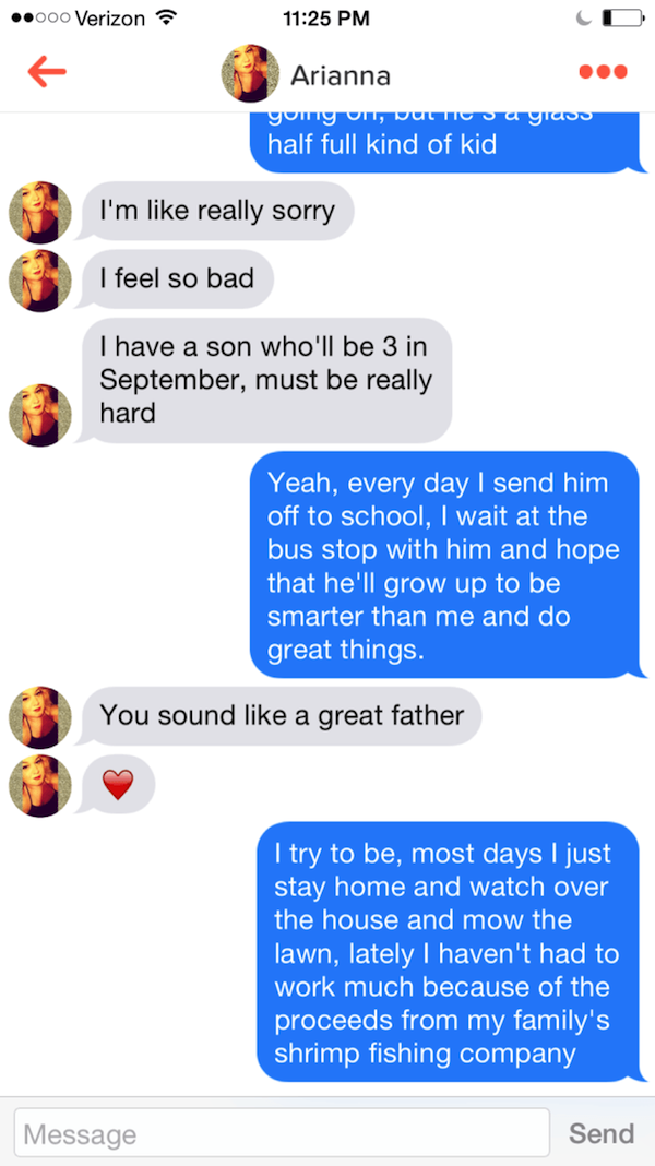 Clueless Girl Doesn’t Realize It's Forrest Gump on Tinder!